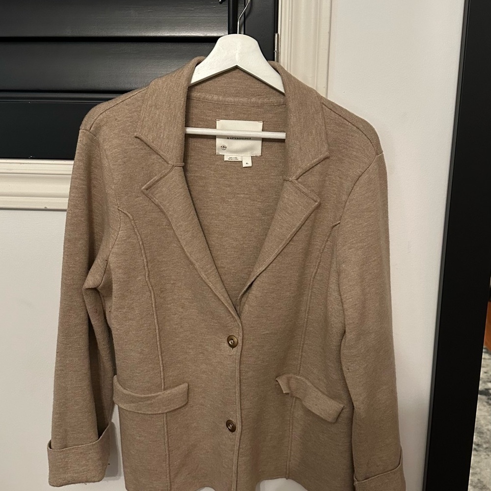 Anthropologie Beige Blazer Jacket